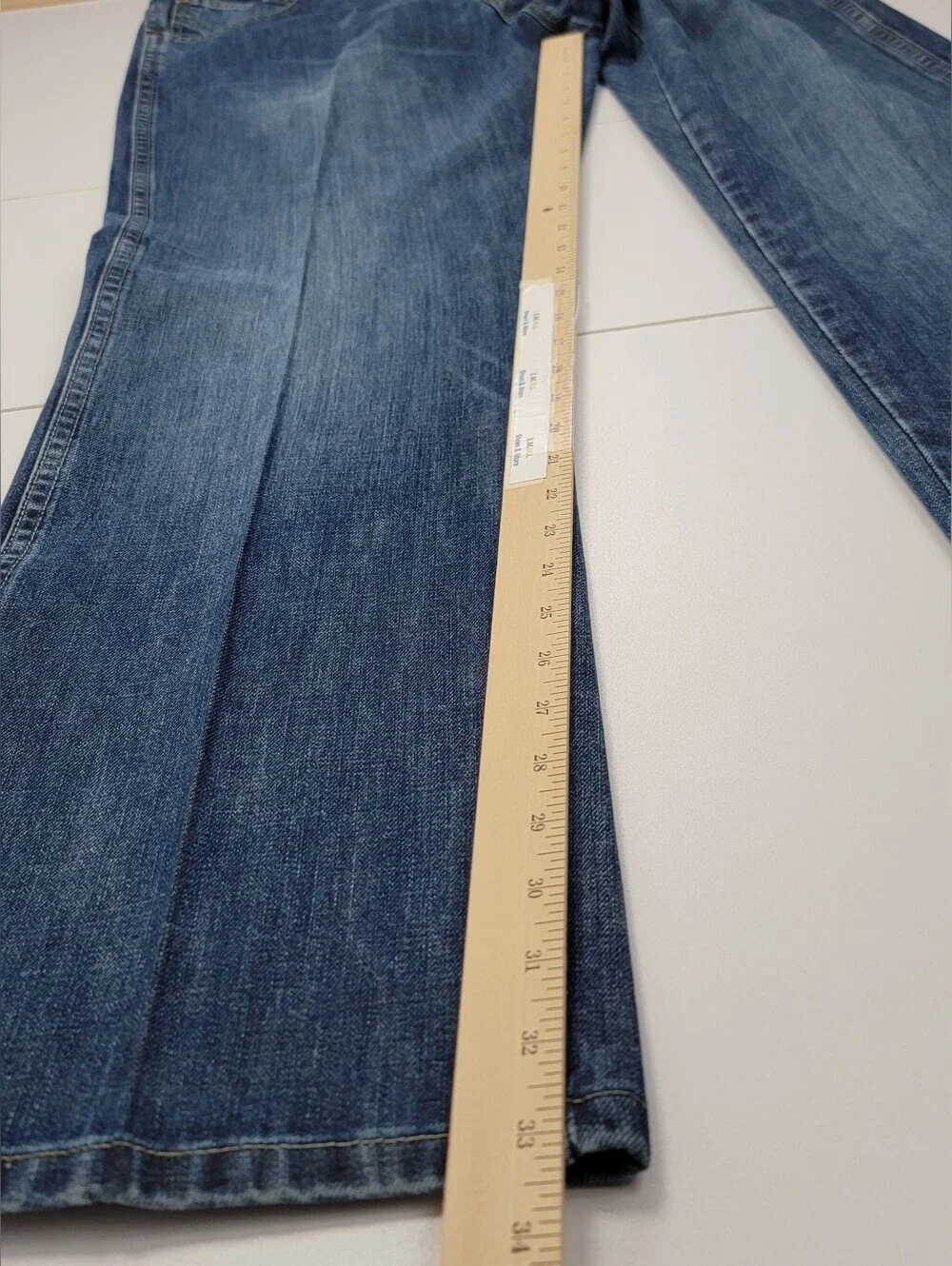 Wrangler Retro Jeans Mens 36X32 Relaxed Boot Western Cowboy Blue Denim Dark